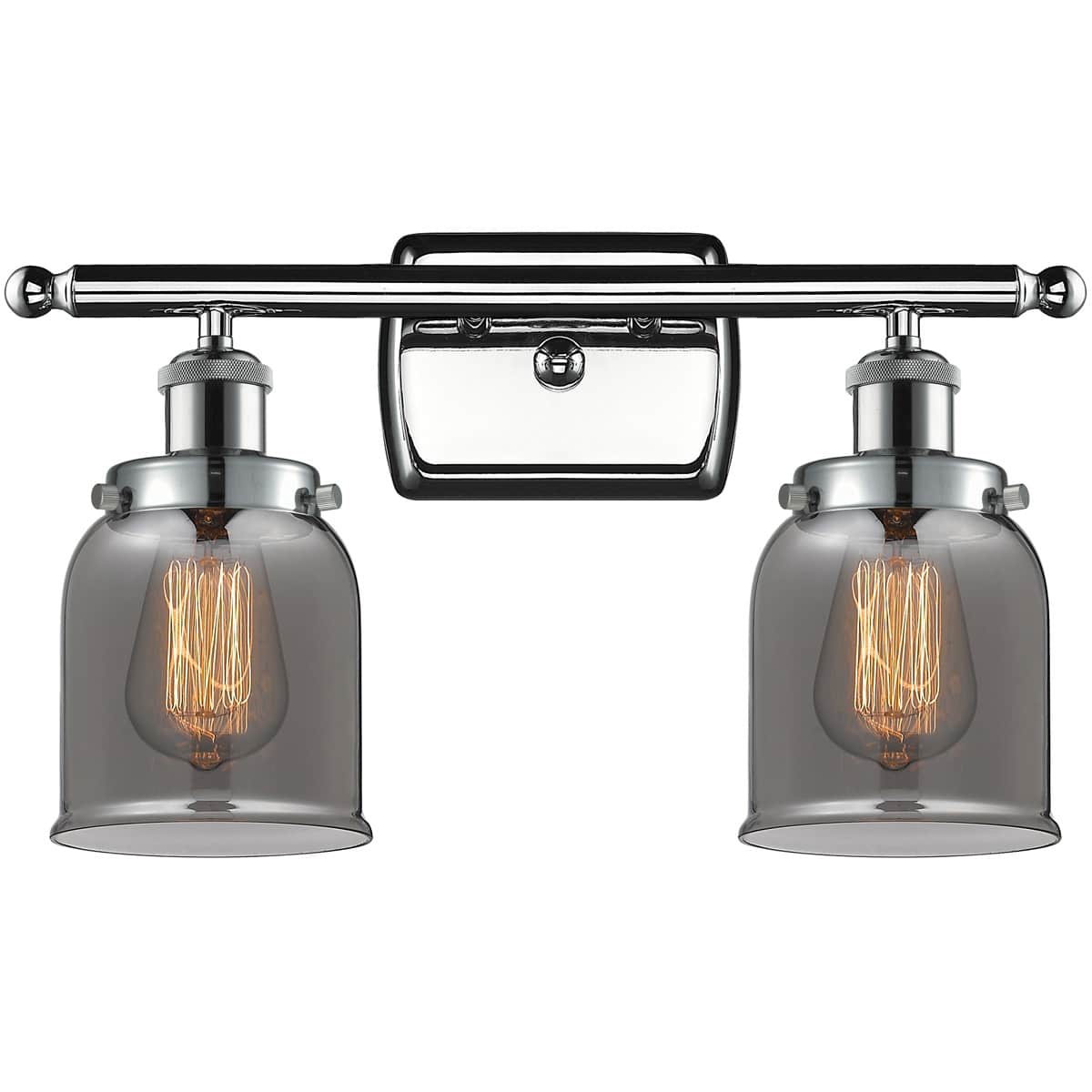 Innovations Lighting  916-2W-PC-G53 Ballston Small Bell Bathroom Vanity Light Polished Chrome