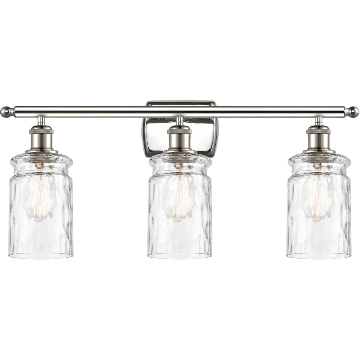 Innovations Lighting  516-3W-PN-G352 Ballston Candor Bathroom Vanity Light Polished Nickel