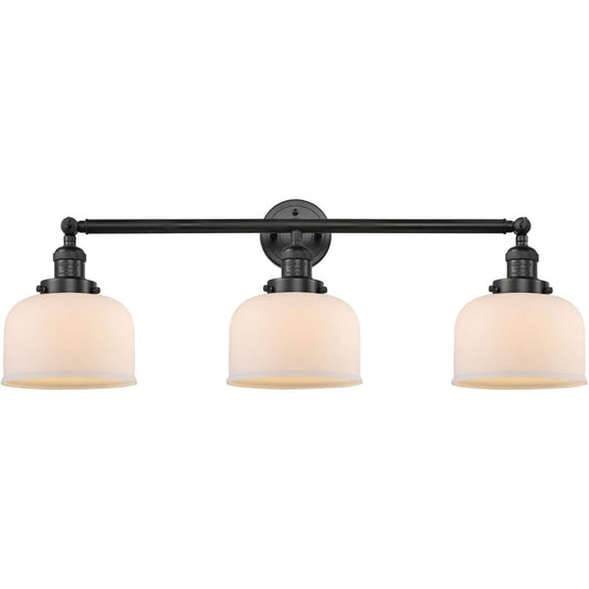 Innovations Lighting  205-BK-G71 Franklin Restoration Large Bell Bathroom Vanity Light Matte Black