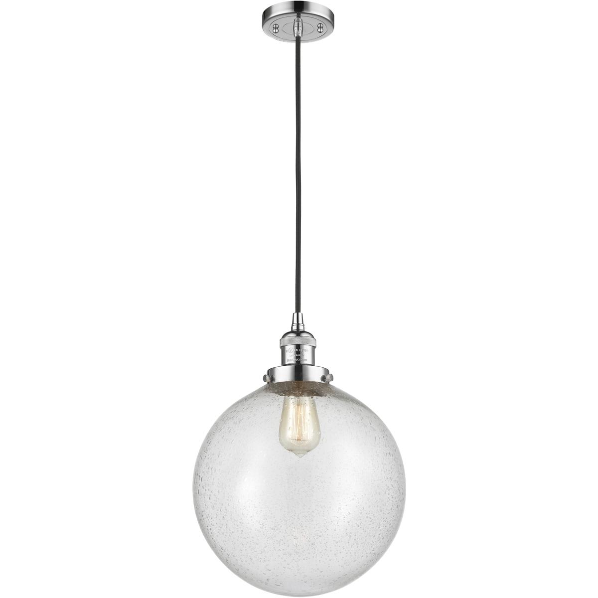 Innovations Lighting  201C-PC-G204-12-LED Franklin Restoration Beacon Mini Pendant Polished Chrome
