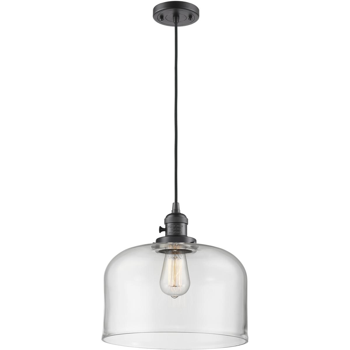 Innovations Lighting  201CSW-OB-G72-L-LED Franklin Restoration Bell Mini Pendant Oil Rubbed Bronze