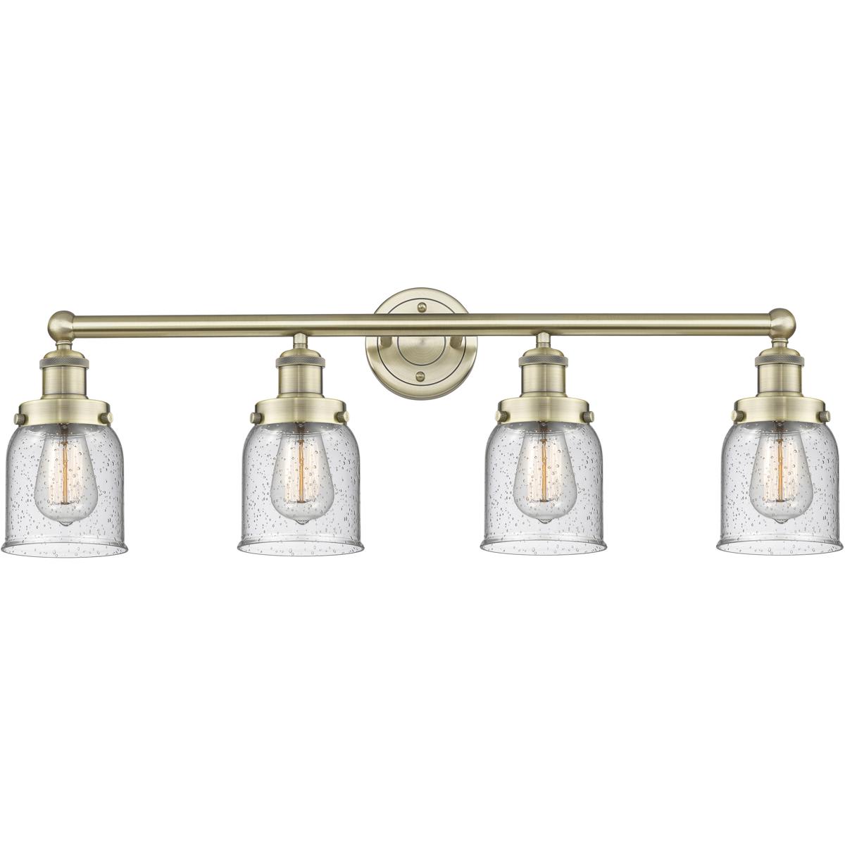 Innovations Lighting  616-4W-AB-G54 Bell Bathroom Vanity Light Antique Brass