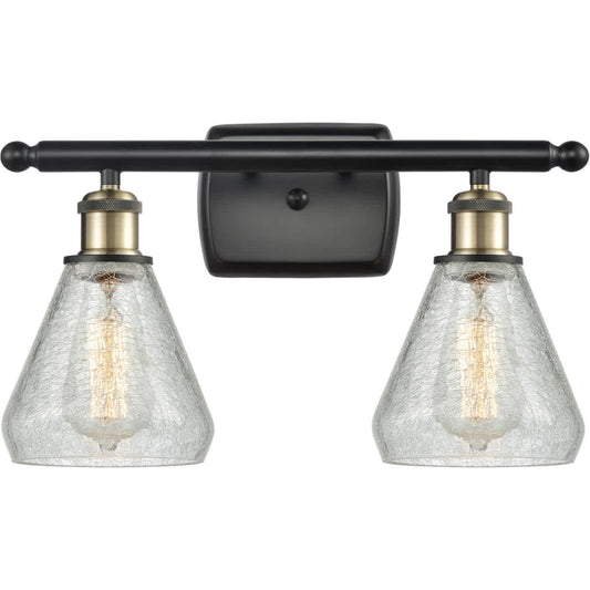 Innovations Lighting  516-2W-BAB-G275 Ballston Conesus Bathroom Vanity Light Black Antique Brass