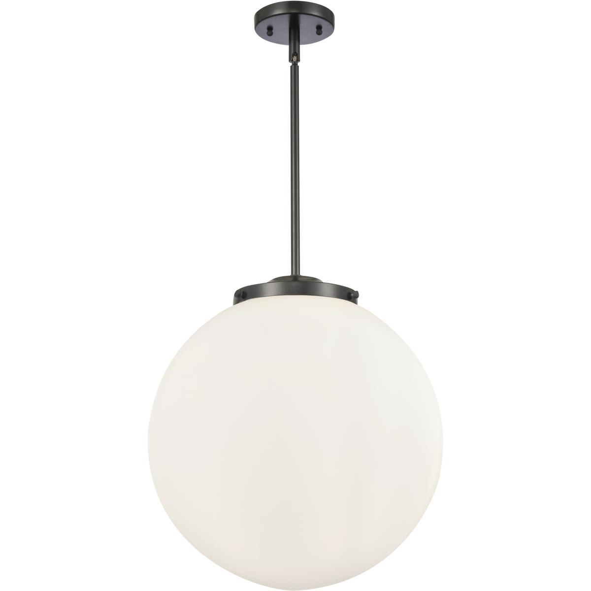 Innovations Lighting  221-3S-BK-G201-16 Franklin Restoration Beacon Pendant Matte Black