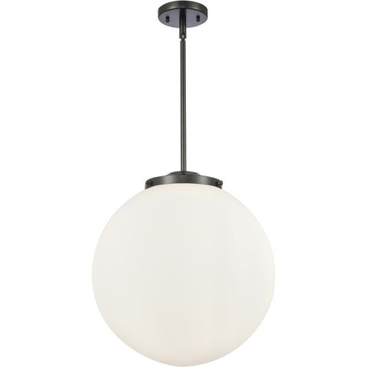 Innovations Lighting  221-3S-BK-G201-16 Franklin Restoration Beacon Pendant Matte Black