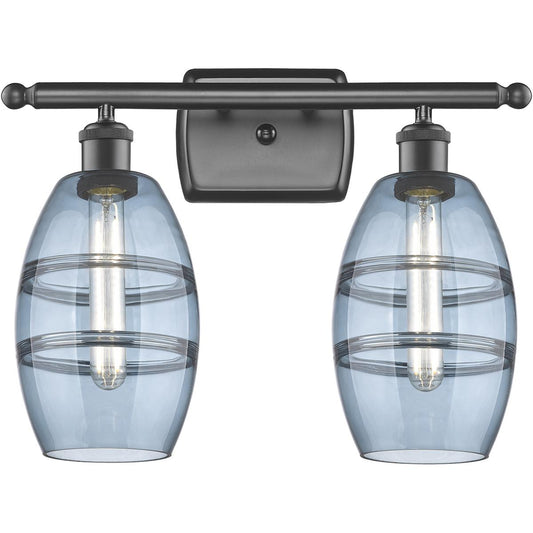 Innovations Lighting  516-2W-OB-G557-6BL Ballston Vaz Bathroom Vanity Light Oil Rubbed Bronze