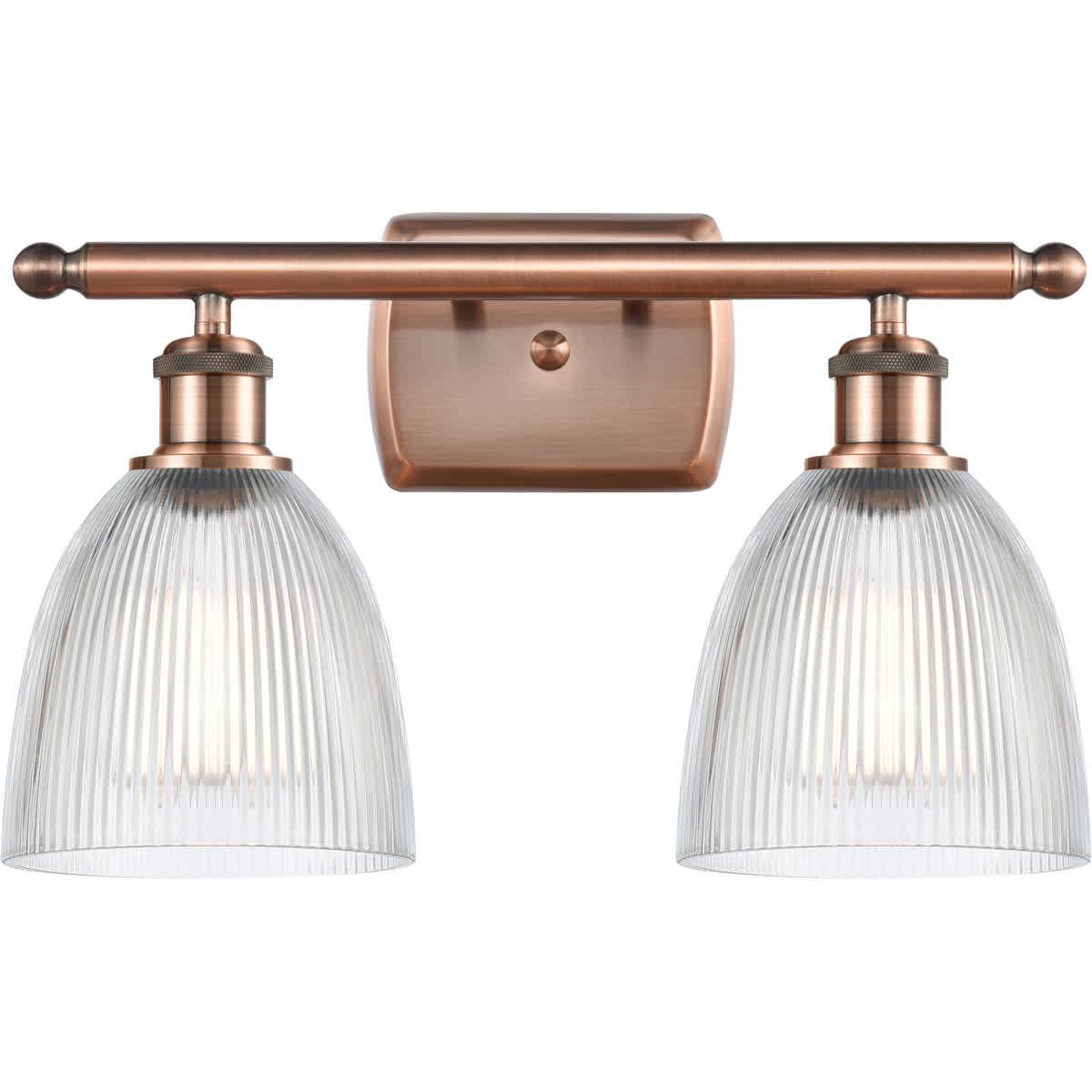 Innovations Lighting  516-2W-AC-G382 Ballston Castile Bathroom Vanity Light Antique Copper