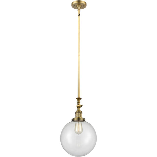 Innovations Lighting  206-BB-G202-10 Franklin Restoration Beacon Mini Pendant Brushed Brass