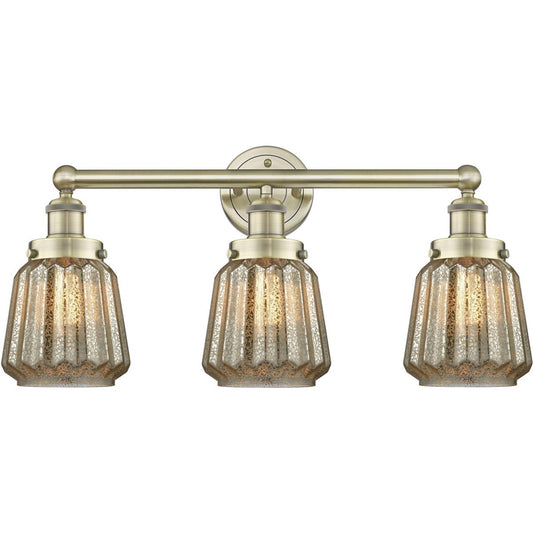 Innovations Lighting  616-3W-AB-G146 Chatham Bathroom Vanity Light Antique Brass