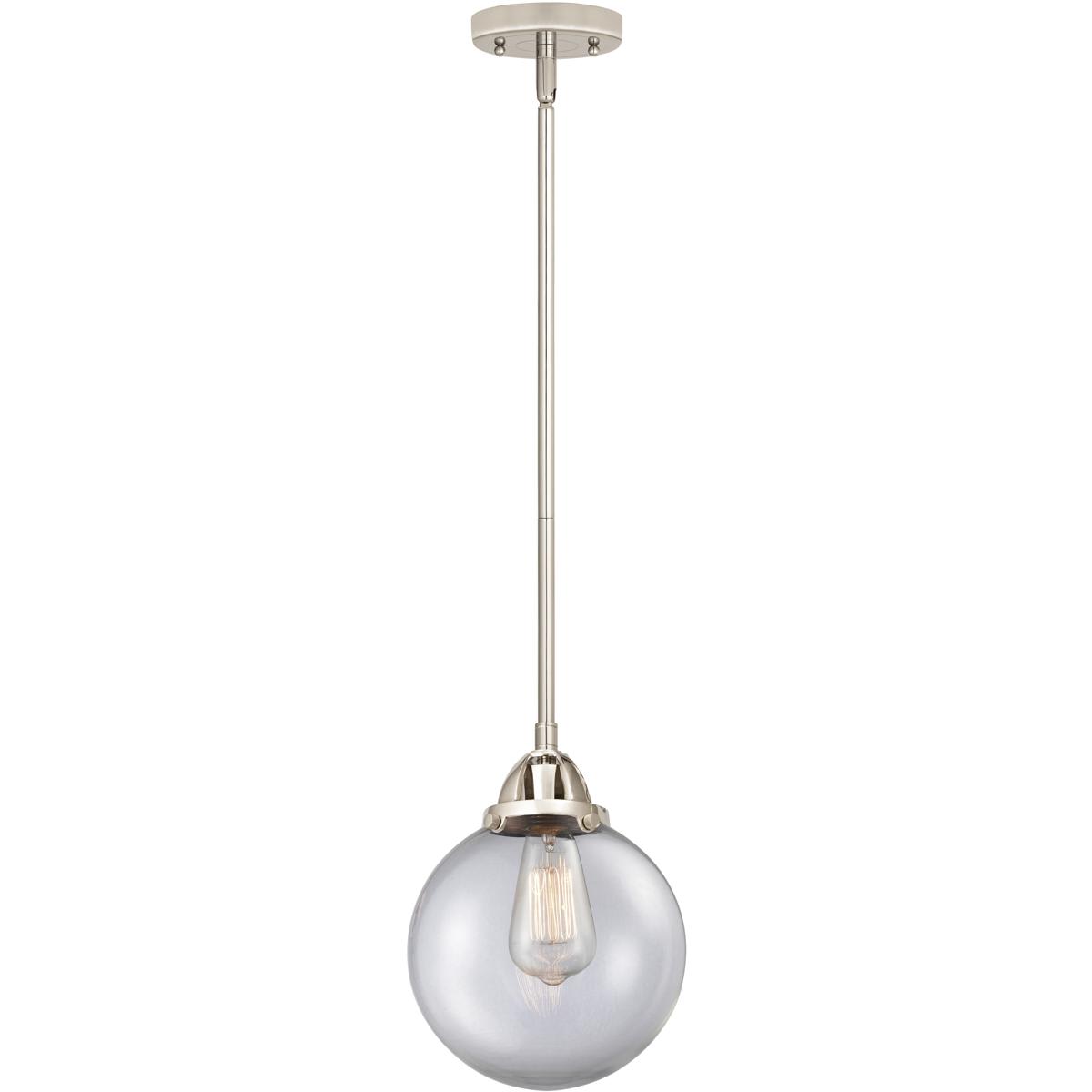 Innovations Lighting  288-1S-PN-G202-8-LED Nouveau 2 Beacon Mini Pendant Polished Nickel