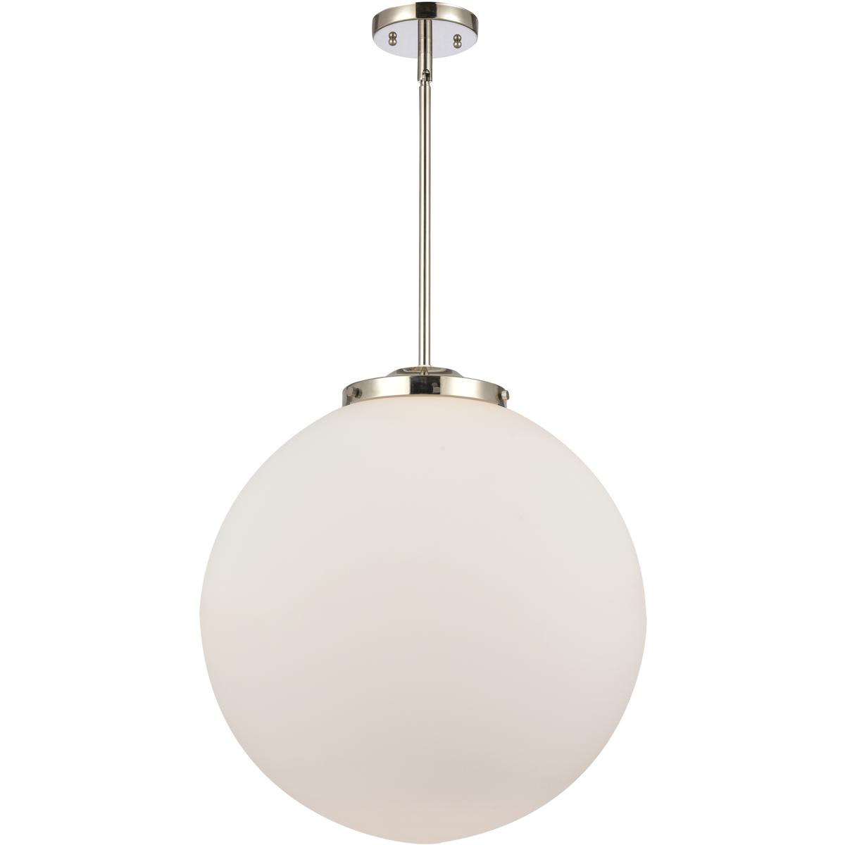 Innovations Lighting  221-1S-PN-G201-18-LED Franklin Restoration Beacon Pendant Polished Nickel
