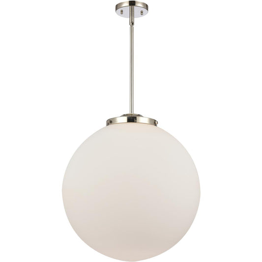 Innovations Lighting  221-1S-PN-G201-18-LED Franklin Restoration Beacon Pendant Polished Nickel