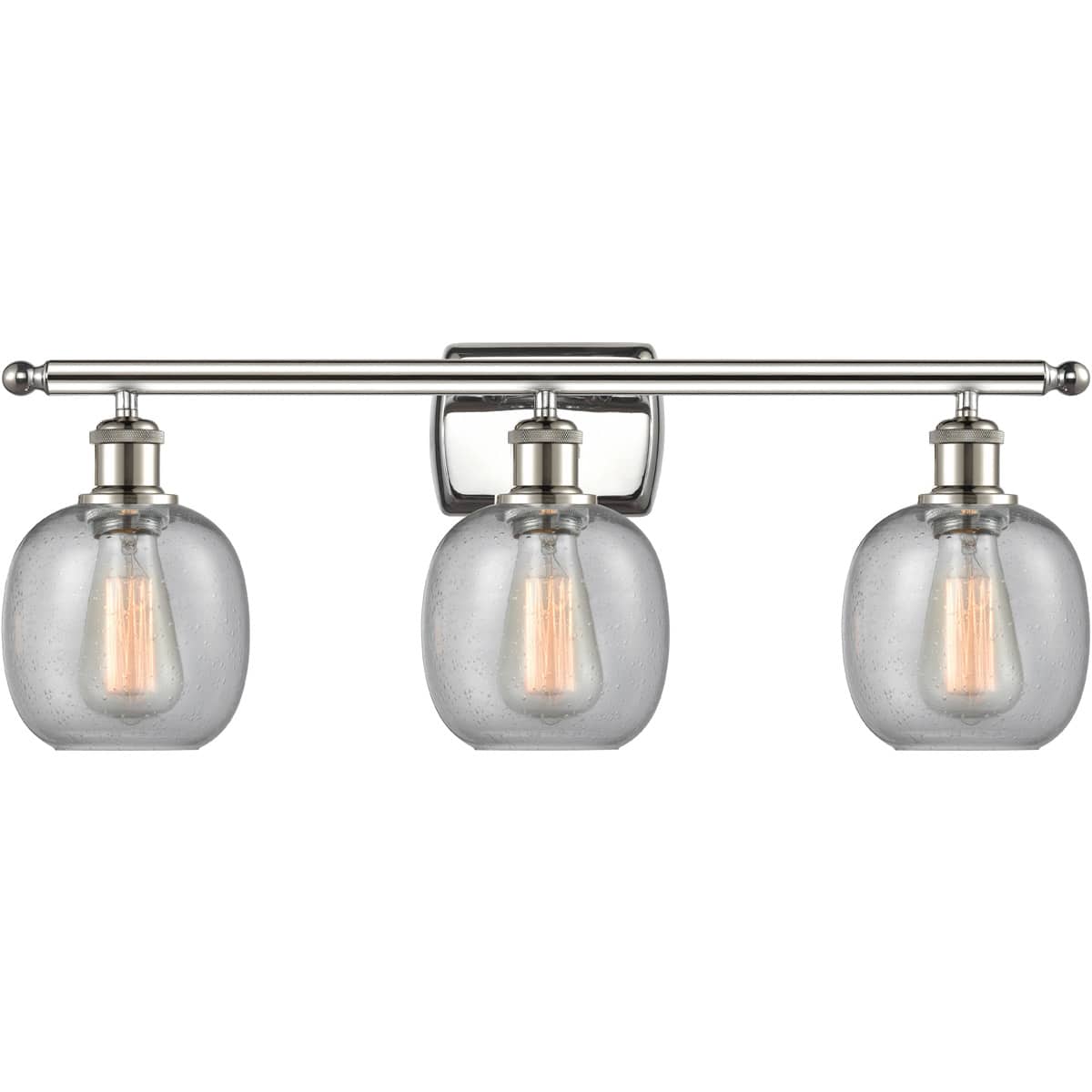 Innovations Lighting  516-3W-PN-G104 Ballston Belfast Bathroom Vanity Light Polished Nickel