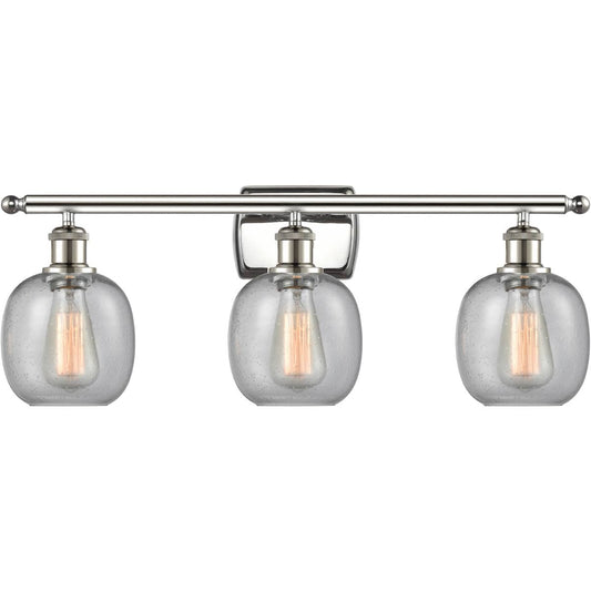 Innovations Lighting  516-3W-PN-G104 Ballston Belfast Bathroom Vanity Light Polished Nickel