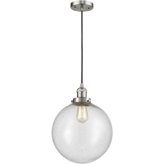 Innovations Lighting  201C-SN-G204-12-LED Franklin Restoration Beacon Mini Pendant