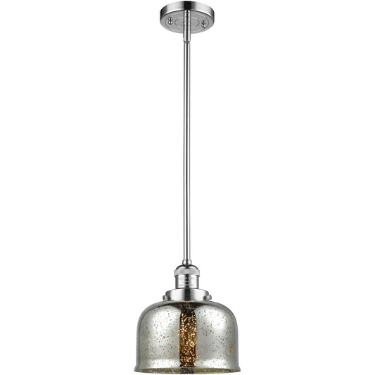 Innovations Lighting  201S-PC-G78 Franklin Restoration Bell Mini Pendant Polished Chrome