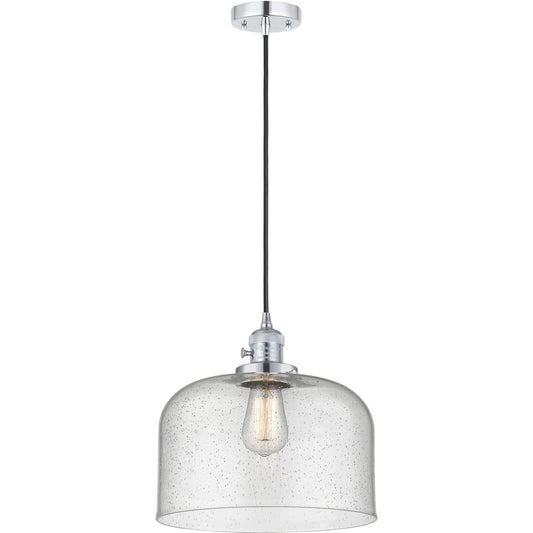 Innovations Lighting  201CSW-PC-G74-L Franklin Restoration Bell Mini Pendant Polished Chrome