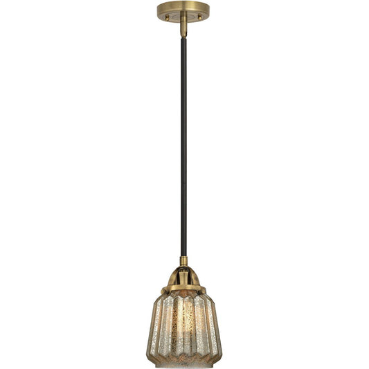Innovations Lighting  288-1S-BAB-G146-LED Nouveau 2 Chatham Mini Pendant Black Antique Brass