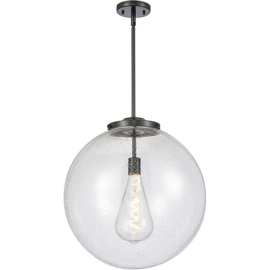 Innovations Lighting  221-1S-BK-G204-18 Franklin Restoration Beacon Pendant Matte Black