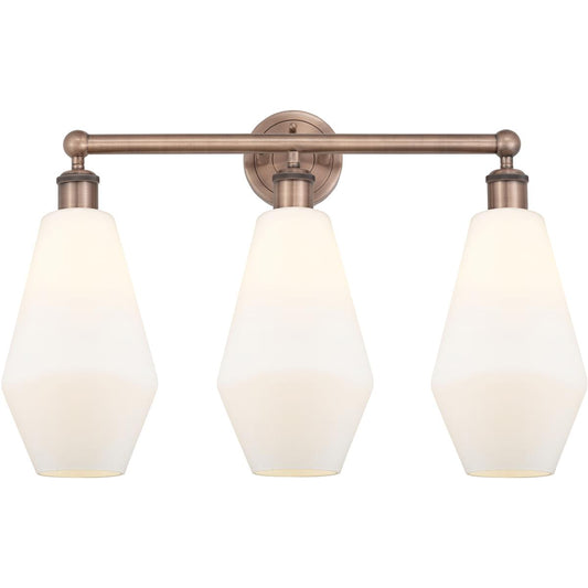 Innovations Lighting  616-3W-AC-G651-7 Cindyrella Bathroom Vanity Light Antique Copper