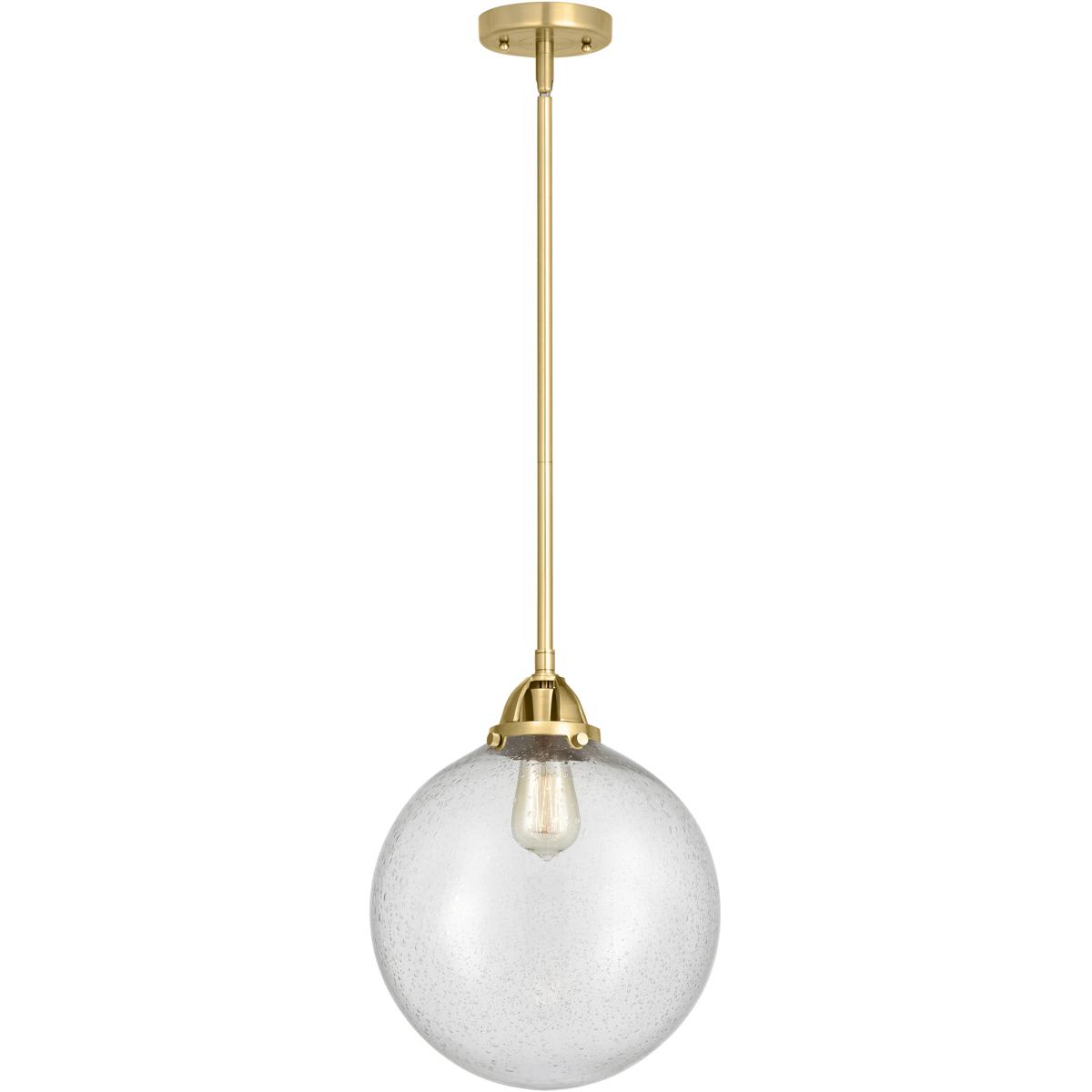Innovations Lighting  288-1S-SG-G204-12 Nouveau 2 Beacon Mini Pendant Satin Gold