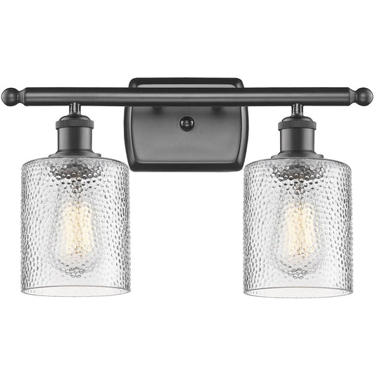 Innovations Lighting  516-2W-OB-G112 Ballston Cobbleskill Bathroom Vanity Light Oil Rubbed Bronze