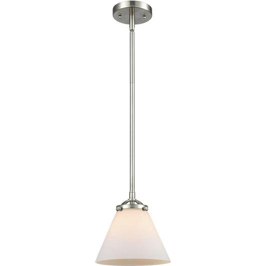 Innovations Lighting  284-1S-SN-G41-LED Nouveau Cone Mini Pendant Brushed Satin Nickel
