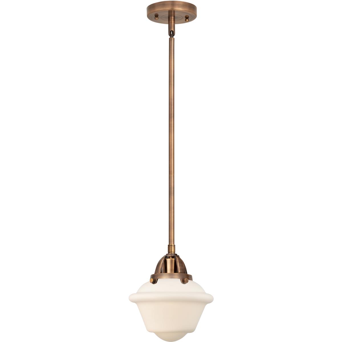 Innovations Lighting  288-1S-AC-G531 Nouveau 2 Oxford Mini Pendant Antique Copper