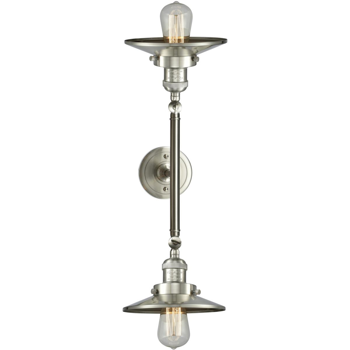 Innovations Lighting  208-SN-M2-LED Franklin Restoration Railroad Bathroom Vanity Light