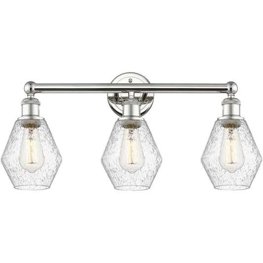 Innovations Lighting  616-3W-PN-G654-6 Cindyrella Bathroom Vanity Light Polished Nickel