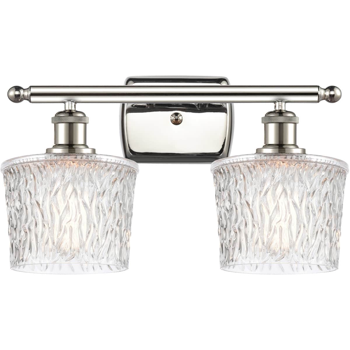 Innovations Lighting  516-2W-PN-G402-LED Ballston Niagra Bathroom Vanity Light Polished Nickel
