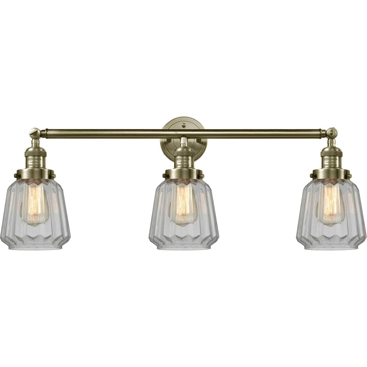 Innovations Lighting  205-AB-G142 Franklin Restoration Chatham Bathroom Vanity Light Antique Brass