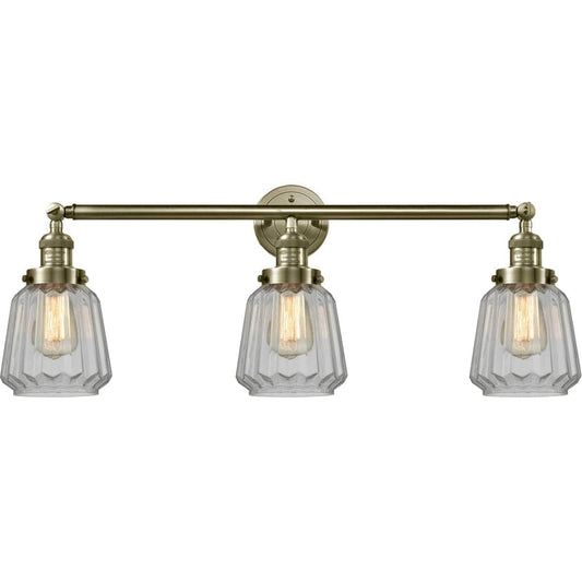 Innovations Lighting  205-AB-G142 Franklin Restoration Chatham Bathroom Vanity Light Antique Brass