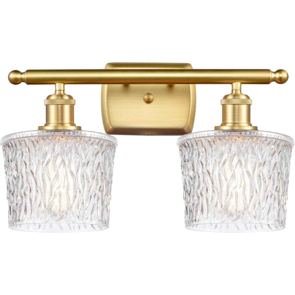 Innovations Lighting  516-2W-SG-G402-LED Ballston Niagra Bathroom Vanity Light Satin Gold