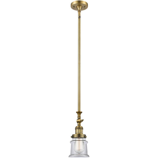 Innovations Lighting  206-BB-G182S Franklin Restoration Canton Mini Pendant Brushed Brass