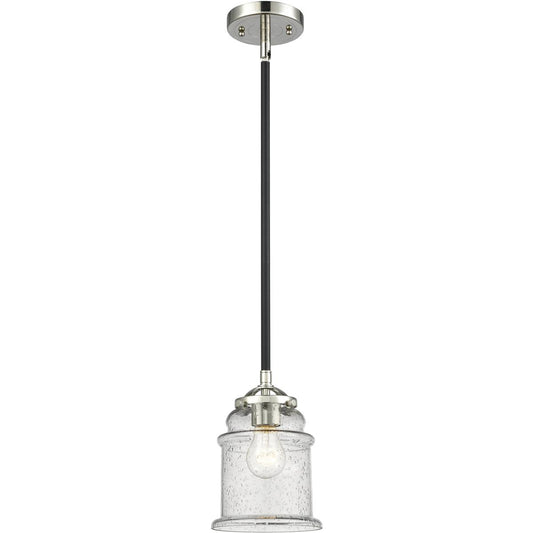 Innovations Lighting  284-1S-BPN-G184 Nouveau Canton Mini Pendant Black Polished Nickel