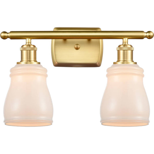 Innovations Lighting  516-2W-SG-G391-LED Ballston Ellery Bathroom Vanity Light Satin Gold