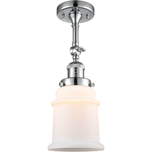Innovations Lighting  201F-PC-G181-LED Franklin Restoration Canton Semi-Flush Mount Polished Chrome
