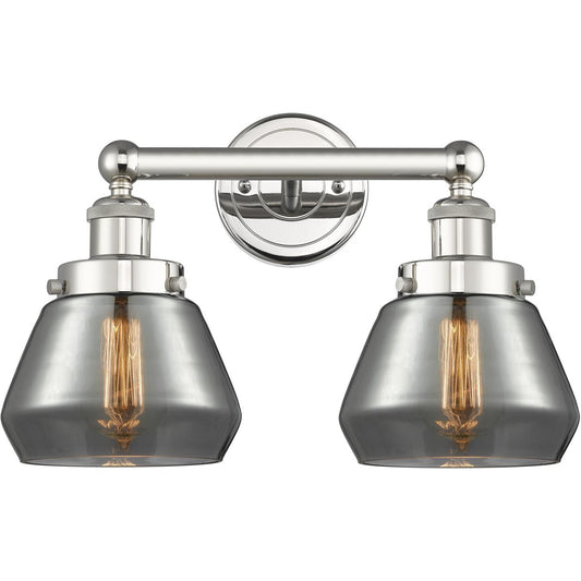 Innovations Lighting  616-2W-PN-G173 Fulton Bathroom Vanity Light Polished Nickel