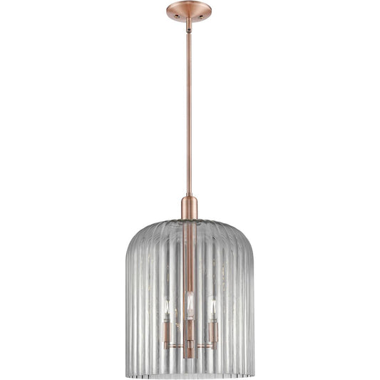 Innovations Lighting  716-3S-AC-G559-12SM Bridal Veil Mini Pendant Antique Copper