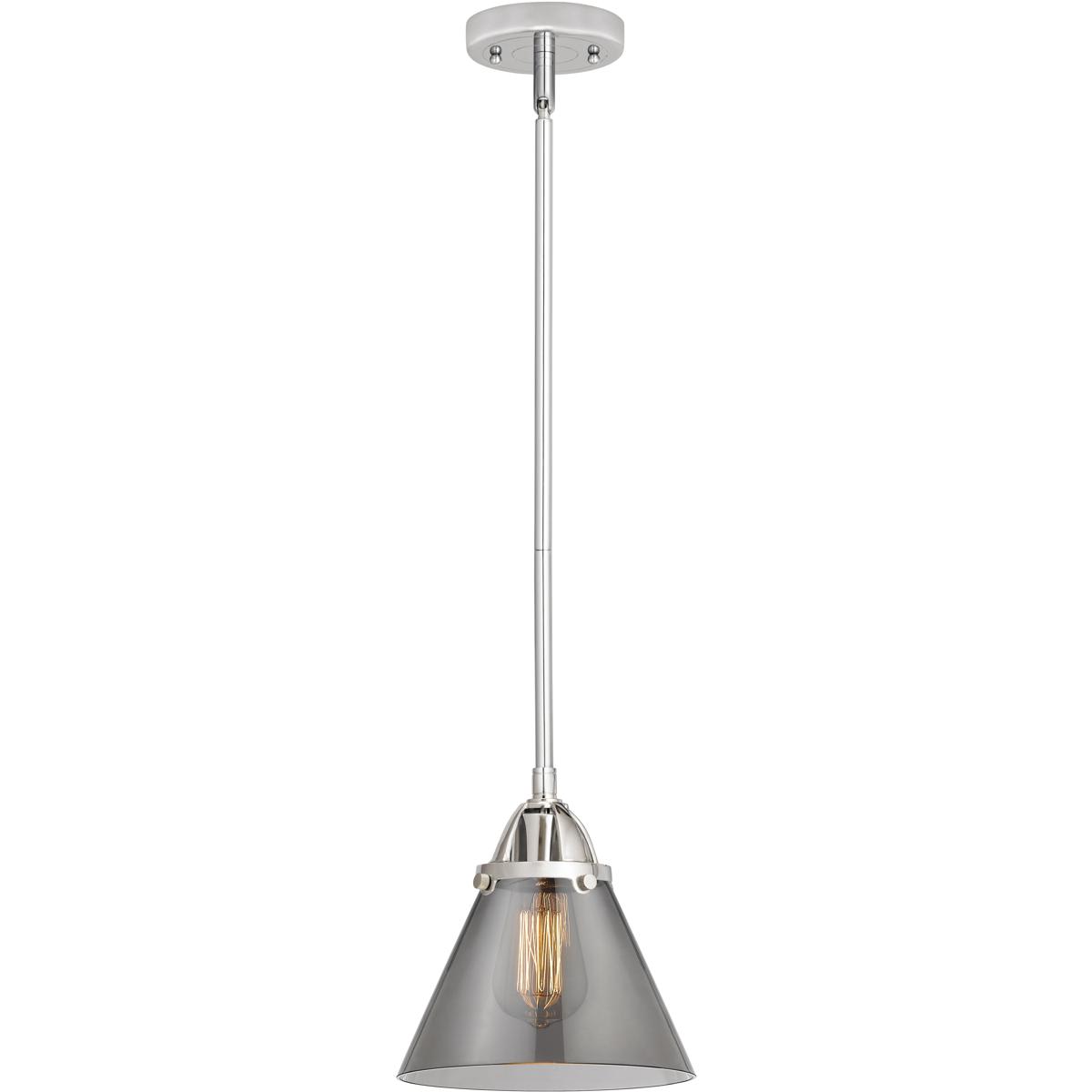 Innovations Lighting  288-1S-PC-G43-LED Nouveau 2 Cone Mini Pendant Polished Chrome