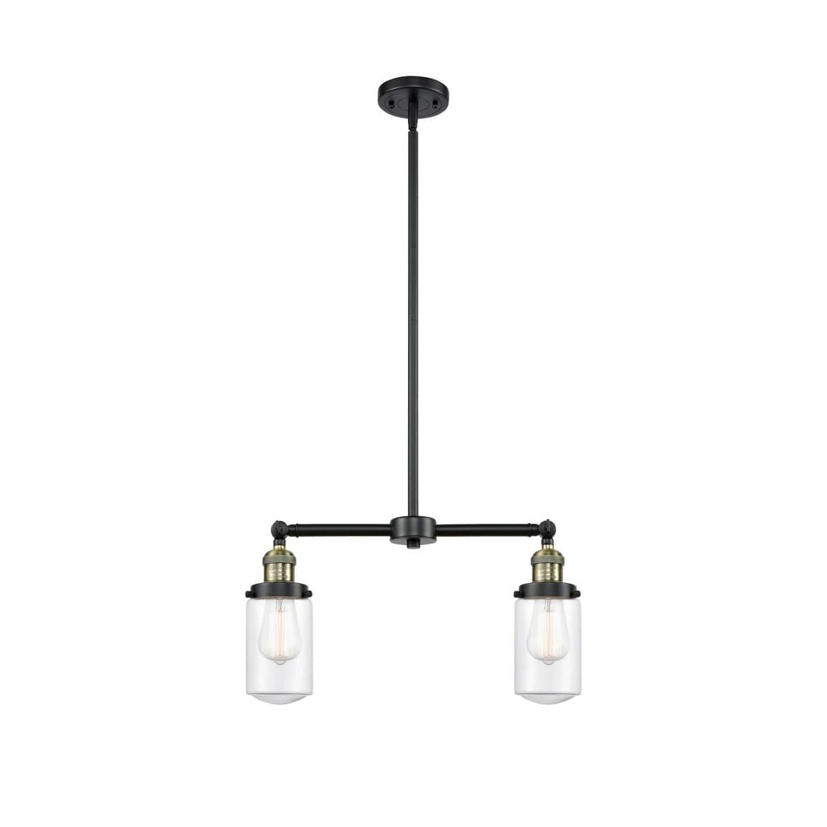 Innovations Lighting  209-BAB-G312-LED Franklin Restoration Dover Chandelier Black Antique Brass