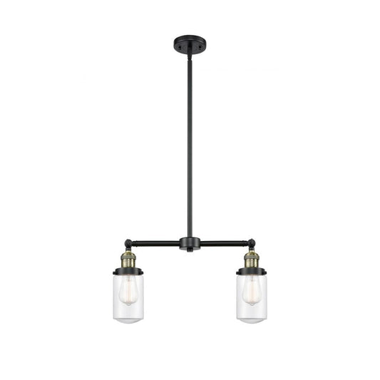 Innovations Lighting  209-BAB-G312-LED Franklin Restoration Dover Chandelier Black Antique Brass