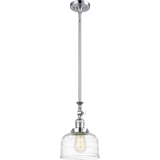 Innovations Lighting  206-PC-G713 Franklin Restoration Bell Mini Pendant Polished Chrome