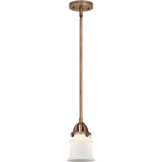 Innovations Lighting  288-1S-AC-G181S Nouveau 2 Canton Mini Pendant Antique Copper