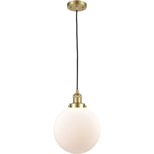 Innovations Lighting  201C-SG-G201-10 Franklin Restoration Beacon Mini Pendant Satin Gold