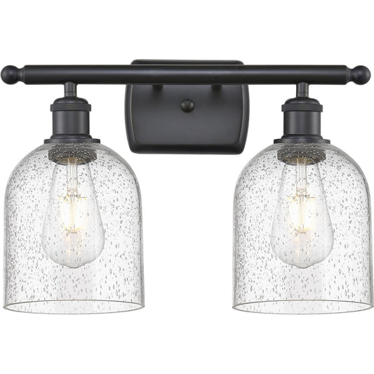 Innovations Lighting  516-2W-BK-G558-6SDY Ballston Bella Bathroom Vanity Light Matte Black