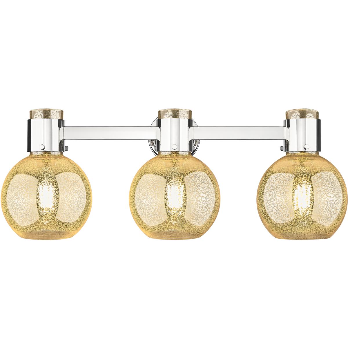Innovations Lighting  464-3W-PN-G464B-7ME Lawton Sphere Bathroom Vanity Light Polished Nickel