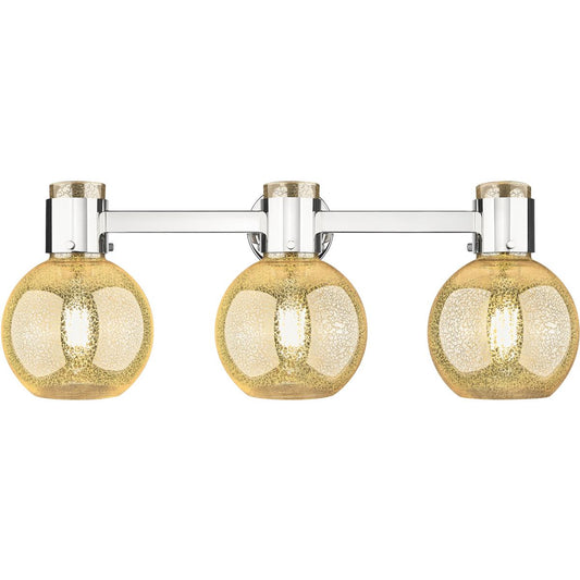 Innovations Lighting  464-3W-PN-G464B-7ME Lawton Sphere Bathroom Vanity Light Polished Nickel