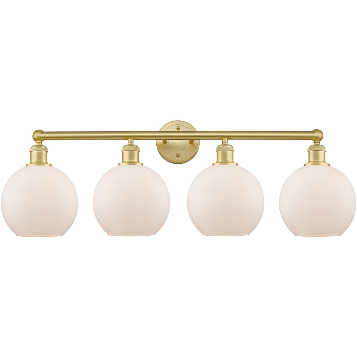 Innovations Lighting  616-4W-SG-G121-8 Athens Bathroom Vanity Light Satin Gold